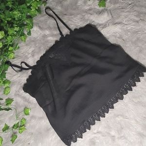 Black Spaghetti Strap Tank Top